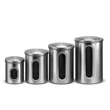 stainless steel storage canister set